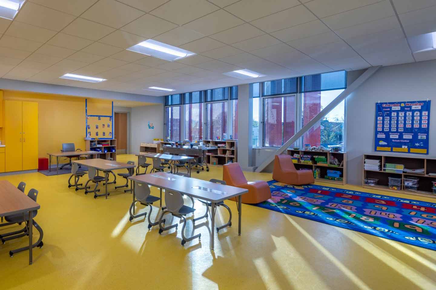 open class room at Smothers Elementary School