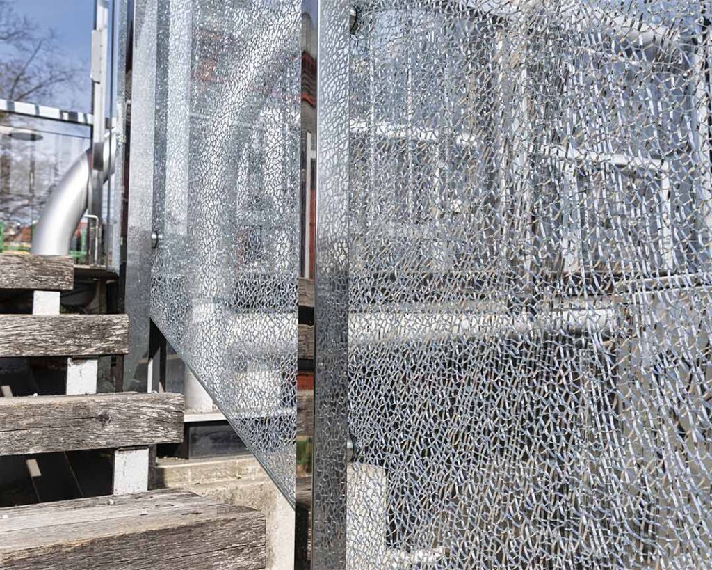 broken glass railings
